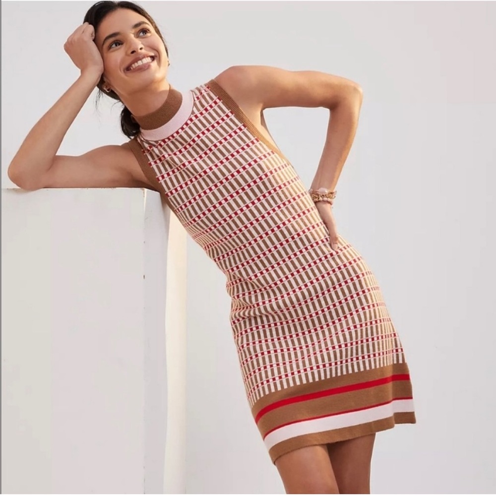 MAEVE by ANTHROPOLOGIE Mod Shift Mini Sweater Dress